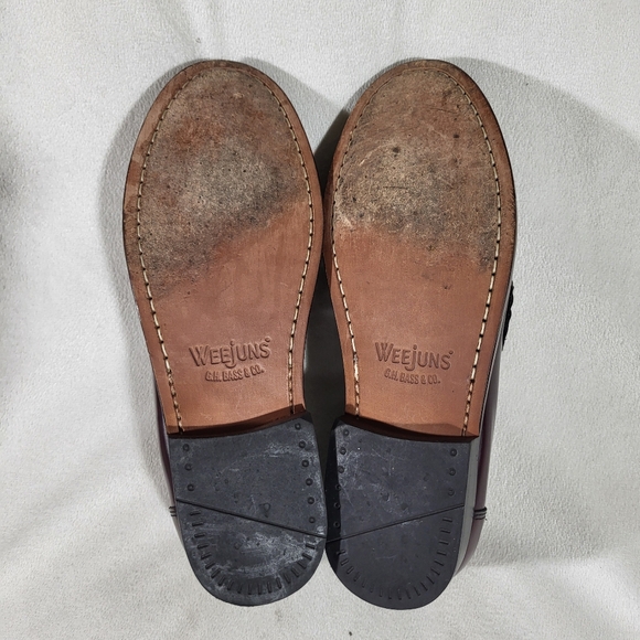 Weejuns G.H. Bass & Co. Stylish Burgundy Tassel Loafers for Mens Size 8.5 - Picture 10 of 11
